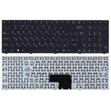 Клавиатура для ноутбука DNS (Pegatron C15, C17) Black, (With Frame) RU
