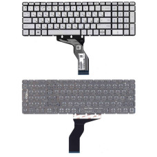 Клавиатура для ноутбука HP (15-BW 250 G6) Silver с подсветкой (Light), (No Frame) RU