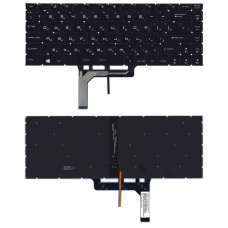 Клавиатура для ноутбука MSI (GS65, GS65VR) Black с подсветкой (Light), RU