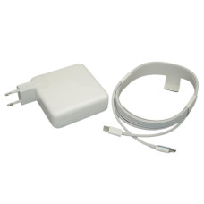Блок живлення (адаптер) USB Type‑C для ноутбука Apple MacBook Pro A1706 — 87 Вт (20.2 В 4.3 А / 9 В 3 А / 5.2 В 2.4 А), модель MNF82, OEM