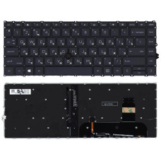 Клавиатура для ноутбука HP Elitebook (745 G7) Black с указателем (Point Stick), с подсветкой (Light), (Black Frame) RU