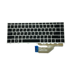 Клавиатура для HP ProBook (430 G5) Silver, (Silver Frame), RU