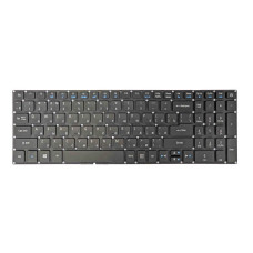 Клавіатура з підсвіткою для ноутбука Acer Aspire R5-571T, чорна, без рамки, розкладка RU