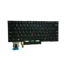 Клавиатура для ноутбука Lenovo ThinkPad X1 Carbon 8th Gen с подсветкой (Light), с указателем (Point Stick), Black, (No Frame), RU