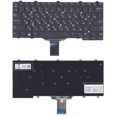Клавиатура для ноутбука Dell Latitude E5250 E5250T E5270 E7250 E7270, XPS 12 9250 Latitude 12 7275 E7270 E5270  Black, (No Frame) RU длина шлейфа 5 см.