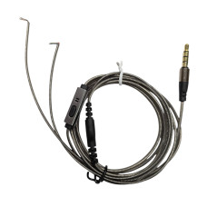 Кабель для ремонта наушников с микрофоном jack 3.5mm силикон