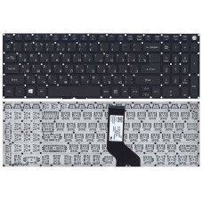 Клавіатура для ноутбуків Acer Aspire E5-522/E5-522G/V3-574G/E5-573/E5-573G/E5-573T/E5-532G/E5-722/E5-772/F5-571/F5-571G/F5-572/F5-572G/VN7-792G/V17 Nitro та Packard Bell EasyNote TE69BH — чорна, без рамки, RU