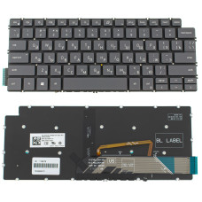 Клавиатура для ноутбука DELL (Inspiron: 5390, 5490, 7490) rus, black, без фейма, подсветка клавиш (ОРИГИНАЛ)