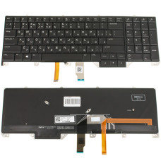 Клавиатура для ноутбука DELL (Alienware: 17 R4, 17 R5) rus, black, подсветка клавиш (RGB) - версия 1