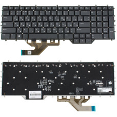 Клавиатура для ноутбука DELL (Alienware: Area 51m R2, M17 R2, M17 R3) rus, black, подсветка клавиш (RGB)
