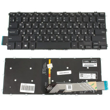 Клавиатура для ноутбука DELL (Inspiron: 5480, 5488, 5481, 5482) rus, black, без фрейма, подсветка клавиш (ОРИГИНАЛ)