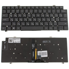 Клавиатура для ноутбука DELL (Latitude: 5420, 7420, 7520) rus, black, без фрейма, подсветка клавиш