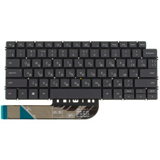 Клавиатура для ноутбука DELL (Inspiron: 5390, 5490, 7490) rus, gray, без фрейма, подсветка клавиш (ОРИГИНАЛ)