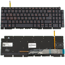 Клавиатура для ноутбука DELL (G15: 5510, 5515), rus, black, без фрейма, подсветка клавиш RED (ОРИГИНАЛ)