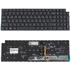 Клавиатура для ноутбука DELL (Vostro: 3510, 3520) rus, black, подсветка клавиш, без фрейма