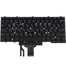 Клавиатура для ноутбука DELL (Latitude: E5450, E7450), rus, black, без фрейма, с джойстиком