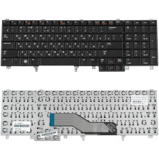 Клавиатура для ноутбука DELL (Latitude: E6520, E6530, E6540, Precision M4600, M6600), rus, black без джойстика, без платки