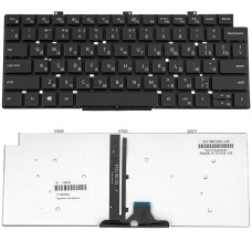 Клавиатура для ноутбука DELL (Latitude: 5320, 5330, 7300), rus, black, , без фрейма, подсветка клавиш