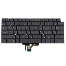 Клавиатура для ноутбука DELL (Latitude: 7310), rus, black, без фрейма (ОРИГИНАЛ)