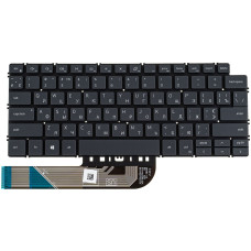 Клавиатура для ноутбука DELL (Inspiron: 5390, 5490, 7490) ukr, gray, без фрейма, подсветка клавиш (ОРИГИНАЛ)