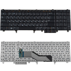 Клавиатура для ноутбука DELL (Latitude: E6520, E6530, E6540, Precision M4600, M6600), rus, black без джойстика