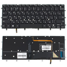 Клавиатура для ноутбука DELL (Inspiron: 7347, 7348) rus, black, без фрейма, подсветка клавиш