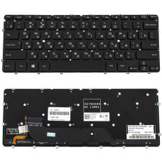 Клавиатура для ноутбука DELL (XPS: 13 9333, L321x, 322x) rus, black, без фрейма, подсветка клавиш