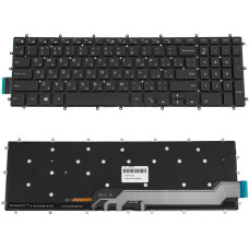 Клавиатура для ноутбука DELL (Inspiron: 7566, 7567) rus, black, без фрейма, подсветка клавиш