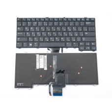 Клавіатура з підсвіткою для ноутбуків DELL Latitude E7240, E7440, E7420 — RU, чорна