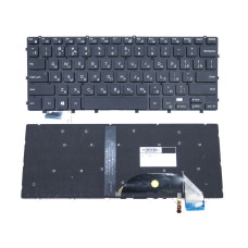 Клавіатура для DELL XPS 15 9550, 9560, 9570, 7590, N7547, PRECISION 5510 (RU Black з підсвіткою) оригінал