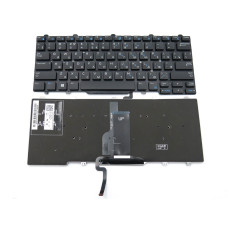 Клавиатура для DELL Latitude 3340, 3350, E5450, E5470, E7250, E7450 (RU Black с подсветкой) версия без кнопок внизу! Оригинал.
