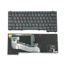 Клавіатура для Dell Latitude E5440 — RU чорна, з підсвіткою та поінтстиком