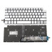 Клавіатура для DELL Inspiron 5390, 5391, 7391, 5490, 5491, 5493, 5498, 7490, 7491 (RU Silver з підсвіткою)