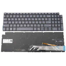 Клавіатура для DELL Inspiron 7591, 5590, 5591, 5594, 5598, 7590, 5593, 5584, 7790, P90F, P83F, 7500, 7501, 5501, 5502 (RU Gray з підсвіткою) оригінал