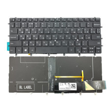Клавіатура для DELL XPS 13 9370, 13 9380, 13-9370, 13-9380 (RU Black з підсвіткою) оригінал