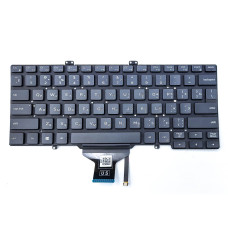 Клавіатура для DELL Latitude 5400, 5401, 5410, 5411, 7400, 7410 (RU Black з підсвіткою)