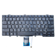 Клавіатура для DELL Latitude E5280, E7280, 5280, 5288, 5289, 5290, 7280, 7380, 7389, 7390 (RU Black c підсвіткою)