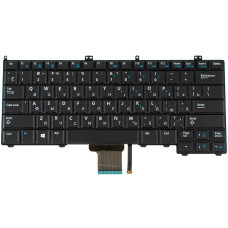 Клавиатура для ноутбука DELL (Latitude: 7000, E7240, E7440) rus, black, подсветка клавиш, без джойстика