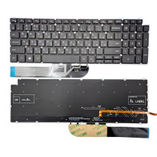 Клавіатура для Dell Latitude 3510/E3510, Dell G15 5508/5580/3500 P102F, чорна, RU, з підсвіткою
