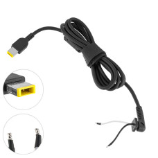 Оригинальный DC кабель питания для бп LENOVO 150-180W USB+pin, сопротивление 1,9 ком !!!, 2 провода(2*1.5мм), длина 145см (Square 5 Pin DC Plug) (от бп к ноутбуку)