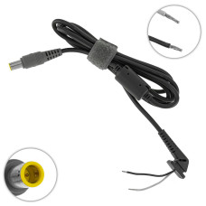 Оригинальный DC кабель питания для бп LENOVO 120-180W 7.9*5.5-PIN, прямой штекер, длина 170см, (L-образный от бп к ноутбуку)