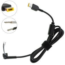 Оригинальный DC кабель питания для бп LENOVO 150-180W USB+pin, сопротивление 1,9 ком !!!, 2 провода(2*1.5мм), длина 170см (Square 5 Pin DC Plug) (от бп к ноутбуку)