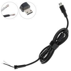 Оригинальный DC кабель питания для бп MSI 330W, Special USB, 2 провода (2x2мм), прямой штекер, 2 ферритовых кольца, длина 170см (от бп к ноутбуку)