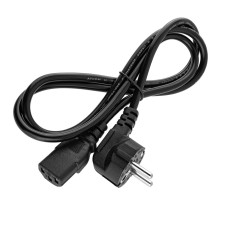 Сетевой кабель питания для мощных блоков питания, трапецевидный 220V, CEE7/17-C13, 1.5m