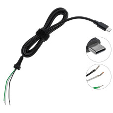 DC кабель питания для бп ACER TYPE-C,  прямой штекер, 3 провода (от бп к ноутбуку)