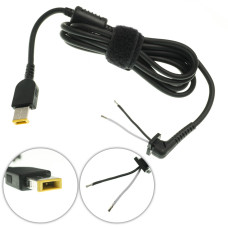 Оригинальный DC кабель питания для бп LENOVO 120-135W USB+pin, сопротивление 1 ком !!!, 2 провода (2x1.5 мм), длина 170см, (Square 5 Pin DC Plug) (от бп к ноутбуку)
