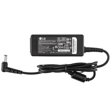Адаптер живлення для монітора LG — 12V 2A (24W), штекер 6.5×4.4 мм із центральним PIN, чорний, без мережевого кабелю