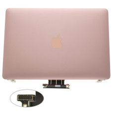 Крышка + матрица в сборе для ноутбука Apple A1534 (2015), Rose Gold, 100% оригинал (AASP)