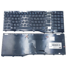 Клавіатура для ноутбука Fujitsu Lifebook AH552 — RU розкладка, чорна, з рамкою