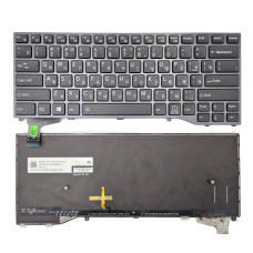 Клавіатура для Fujitsu Lifebook E448 E449 E548 E549 E5410 E5411 U7410 U747 U748 U749 7U14A1 7U14A2 (UA Black з підсвіткою)